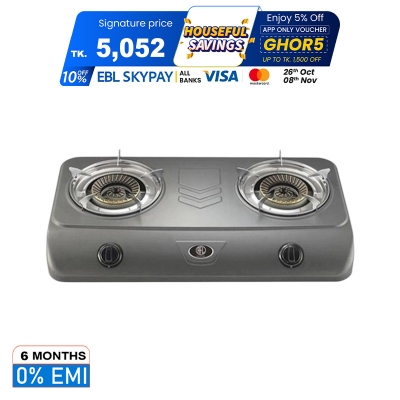 Picture of RFL Double Teflon  Coating Gas Stove (2-06TRB) - (Line Gas)