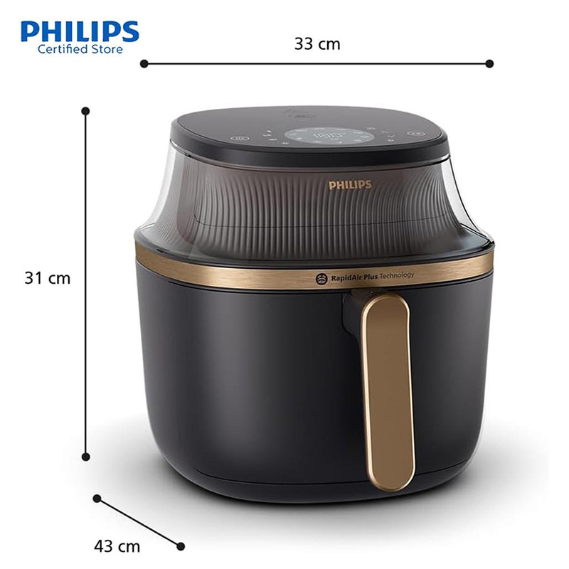 Picture of Philips NA332/09 Airfryer 3000 Series, See-through Cooking Window, Touchscreen, RapidAir Plus Technology, Non-Stick Coating