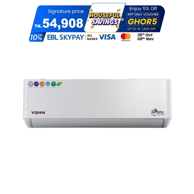 Picture of Vision AC 1.5 Ton Hot And Cool & WiFi Inverter - VSN-18K-HCWiFi-INV410 Eco