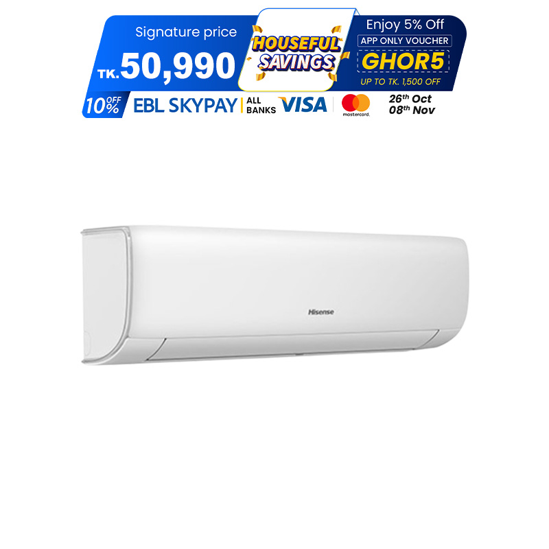 Picture of Hisense 1.5 Ton Inverter Smart Compact Air Conditioner (AS18TW4RGSKB02DU) (Best Price)