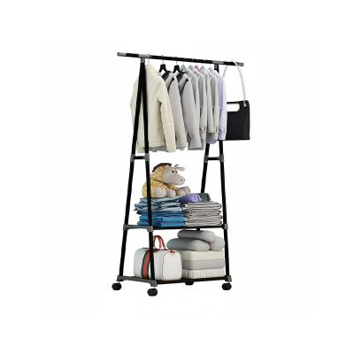 Picture of Floor-standing Coat Rack Bedroom DIY Wardrobe Clothes Storage Rack Triangle Clothing Hanger Home Balcony Simple Drying Hanger Picture of Floor-standing Coat Rack Bedroom DIY Wardrobe Clothes Storage Rack Triangle Clothing Hanger Home Balcony Simple Drying Hanger