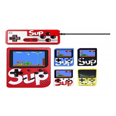 Picture of Handheld Gaming SUP Console Video Game Box with Double Remote 400 Retro Games with Television Support SUP Gaming Box for Kids 3 Inch LED Screen