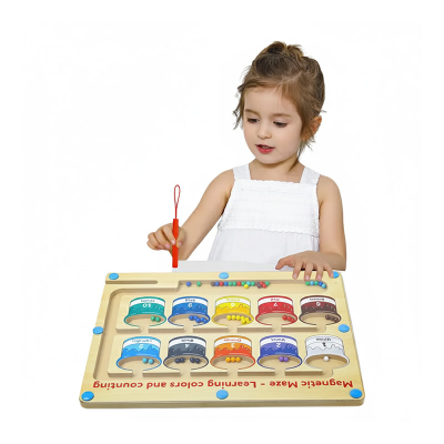 Picture of Magnetic Bead Winding Color and Number Maze Educational Magnet Toys
