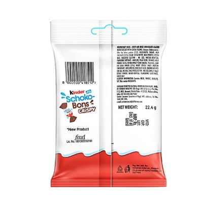 Kinder Schoko-Bons Crispy 4pcs Milk And Cocoa Flavor 22.4 gm IDConline shop bangladeshothoba.com Kinder Schoko-Bons Crispy 4pcs Milk And Cocoa Flavor 22.4 gm IDConline shop bangladeshothoba.com
