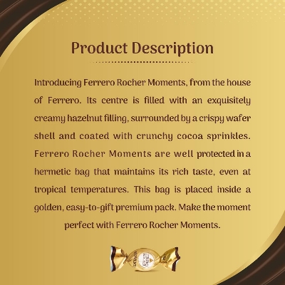 Ferrero Rocher Moments 8 pralines Pcs 46.4 gm IDConline shop bangladeshothoba.com Ferrero Rocher Moments 8 pralines Pcs 46.4 gm IDConline shop bangladeshothoba.com