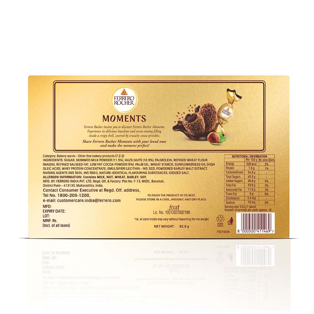Ferrero Rocher Moments 16 pralines Pcs 92.8 gm IDConline shop bangladeshothoba.com Ferrero Rocher Moments 16 pralines Pcs 92.8 gm IDConline shop bangladeshothoba.com