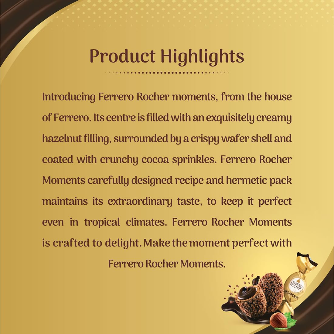 Ferrero Rocher Moments 16 pralines Pcs 92.8 gm IDConline shop bangladeshothoba.com Ferrero Rocher Moments 16 pralines Pcs 92.8 gm IDConline shop bangladeshothoba.com