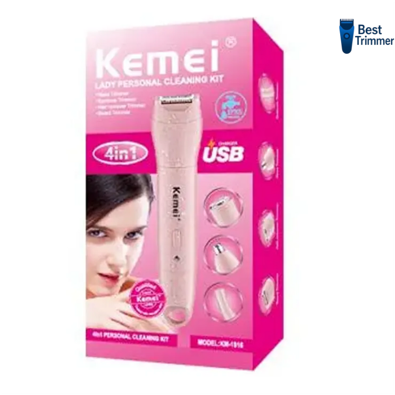 Picture of Kemei KM-1916 4-in-1 Lady Personal Cleaning Kit for Women