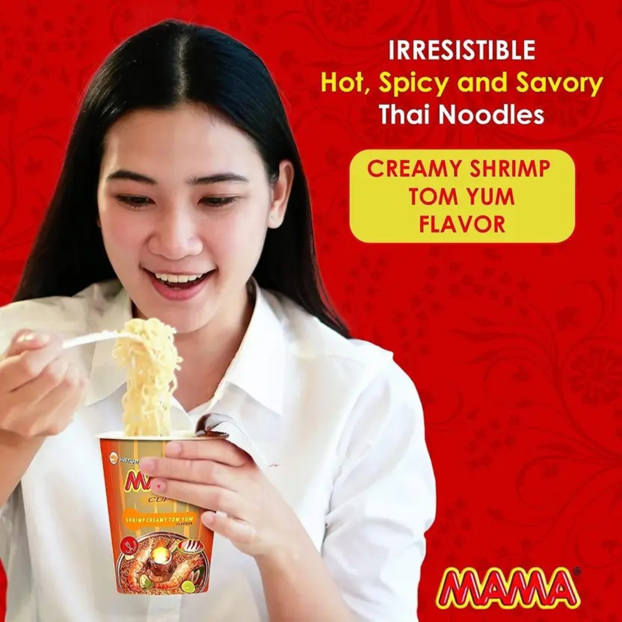 Picture of Mama Instant Cup Noodles Shrimp Tom Yum Flavour 70gm Picture of Mama Instant Cup Noodles Shrimp Tom Yum Flavour 70gm