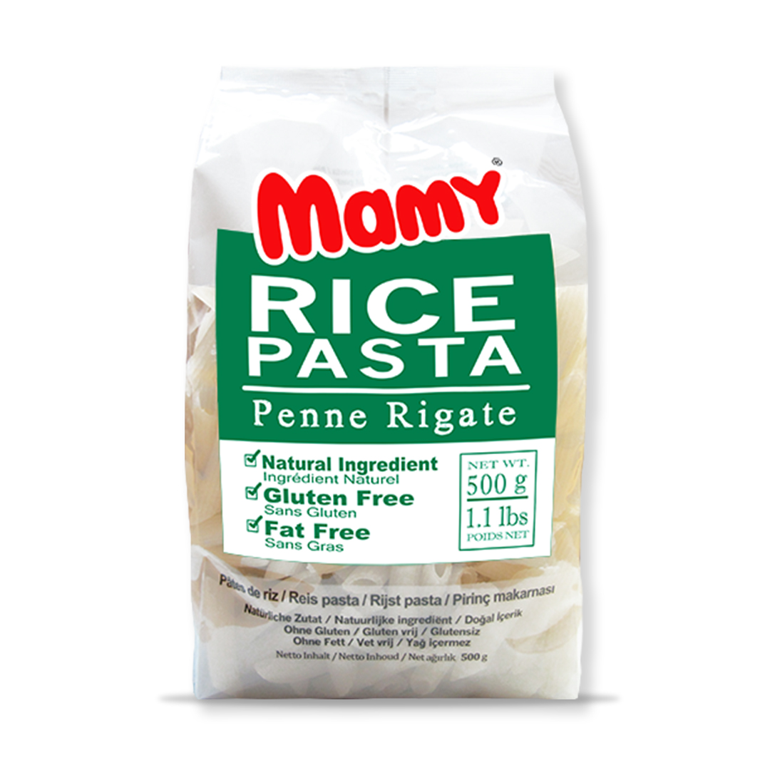 Picture of Mamy Rice Pasta Penne Regate 250gm Picture of Mamy Rice Pasta Penne Regate 250gm