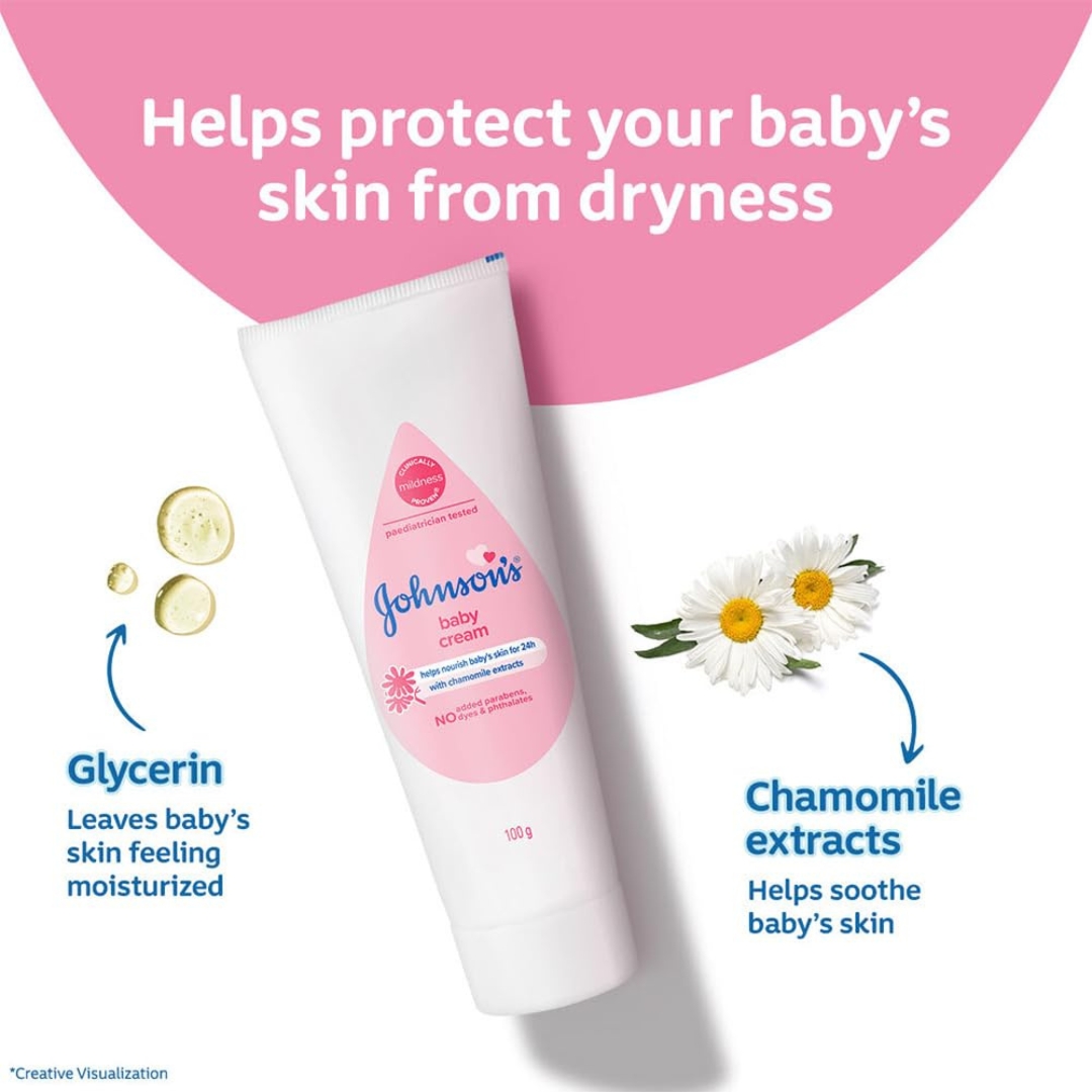 Johnson's Baby Skincare Cream 100gm (India) IDConline shop bangladeshothoba.com Johnson's Baby Skincare Cream 100gm (India) IDConline shop bangladeshothoba.com