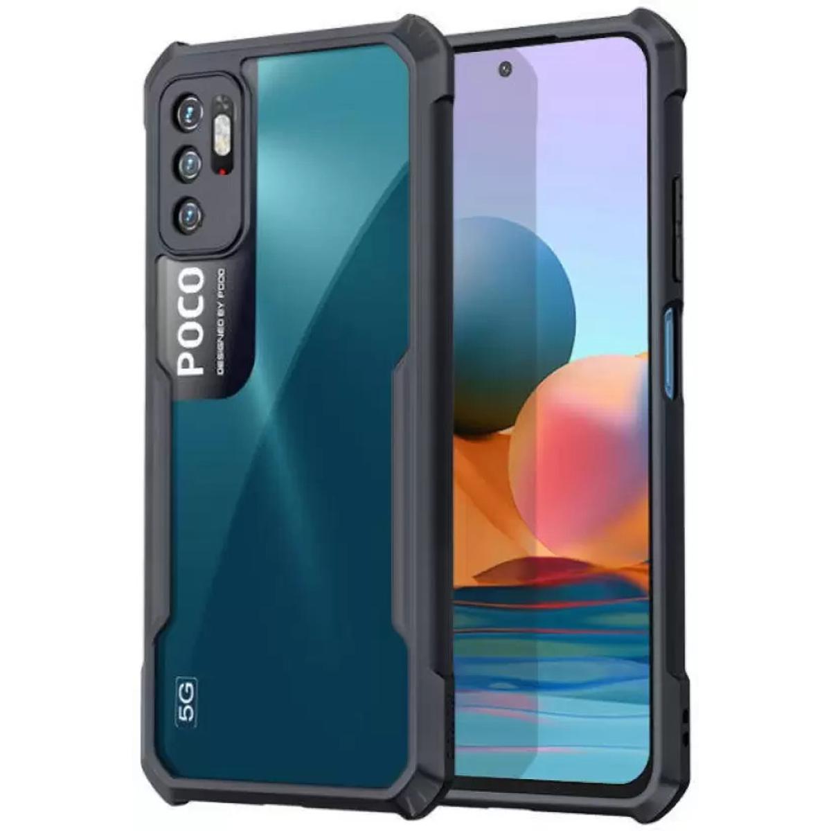 Picture of Xiaomi Redmi Note 10 5G / Poco M3 PRO Shockproof TPU Bumper Clear Acrylic Mobile Phone Case For Redmi Note 10 5G Back Cover - Phone