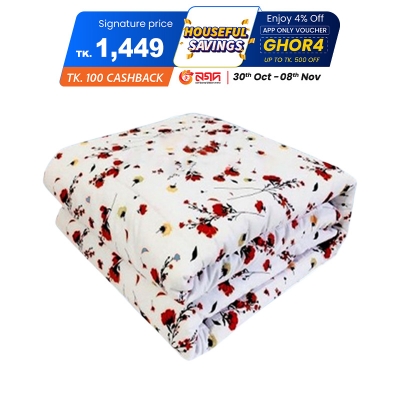 Picture of Rose Design Printed Fabrics Light Weight King Comforter