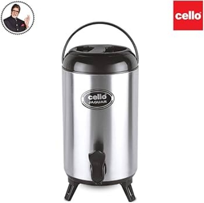 Picture of Cello Jaguar Stainless Steel Double Walled Water Jug, Hot and Cold, 10000ml, 10 Ltr 
