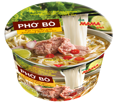 Picture of Mama Bowl Instant Rice Noodles Coriander Flavour 60gm Picture of Mama Bowl Instant Rice Noodles Coriander Flavour 60gm