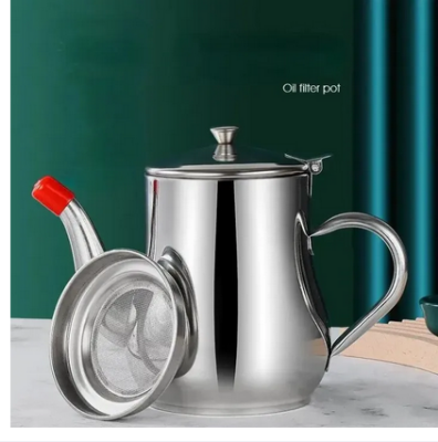 Picture of Stainless Steel Oil Strainer Pot Container Jug Storage Can With Filter Cooking Oil Pot Kitchen Large Capacity Picture of Stainless Steel Oil Strainer Pot Container Jug Storage Can With Filter Cooking Oil Pot Kitchen Large Capacity