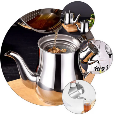 Picture of Stainless Steel Oil Strainer Pot Container Jug Storage Can With Filter Cooking Oil Pot Kitchen Large Capacity Picture of Stainless Steel Oil Strainer Pot Container Jug Storage Can With Filter Cooking Oil Pot Kitchen Large Capacity