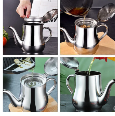 Picture of Stainless Steel Oil Strainer Pot Container Jug Storage Can With Filter Cooking Oil Pot Kitchen Large Capacity Picture of Stainless Steel Oil Strainer Pot Container Jug Storage Can With Filter Cooking Oil Pot Kitchen Large Capacity