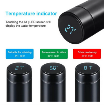 Picture of Smart Thermos Flask with Led Temperature Display In Touch Picture of Smart Thermos Flask with Led Temperature Display In Touch