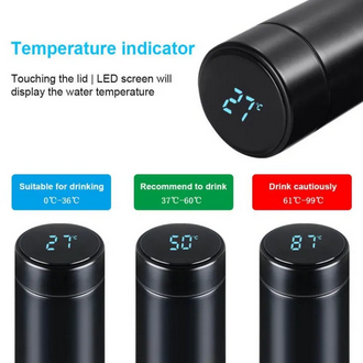 Picture of Smart Thermos Flask with Led Temperature Display In Touch Picture of Smart Thermos Flask with Led Temperature Display In Touch