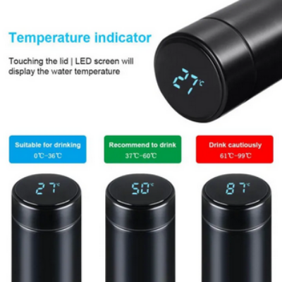 Picture of Smart Thermos Flask with Led Temperature Display In Touch Picture of Smart Thermos Flask with Led Temperature Display In Touch