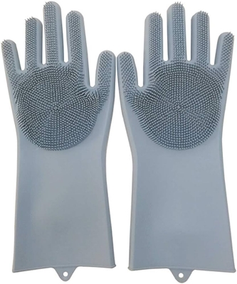Picture of Silicon dish washing kitchen hand gloves for women Picture of Silicon dish washing kitchen hand gloves for women
