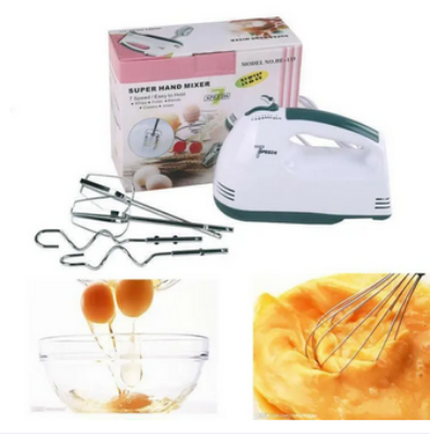 Picture of Scarlett Electric 7 Speed Hand Mixer with 4 Pieces Stainless Blender,Powerful 180W Motor - Food Preparation - Mixers Picture of Scarlett Electric 7 Speed Hand Mixer with 4 Pieces Stainless Blender,Powerful 180W Motor - Food Preparation - Mixers