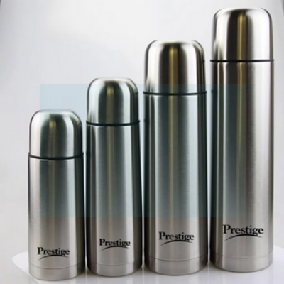 Picture of Prestige Thermopro Flask, Stainless Steel Insulated Hot or Cold Bottle Flask, 350 ml,500ml, 750ml & 1000ml, Silver vacuum flask Picture of Prestige Thermopro Flask, Stainless Steel Insulated Hot or Cold Bottle Flask, 350 ml,500ml, 750ml & 1000ml, Silver vacuum flask