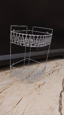 Picture of Organize Your Bathroom Or Kitchen With The 2-Layer Storage Rack- Convenient Design For Storing Essentials