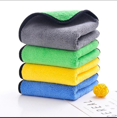 Picture of Microfiber towel double layer for bike and car cleaning (Multi-purpose) -  Size 30x30 cm
