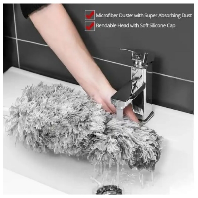 Picture of Microfiber Dusting Retractable Household Cleaner Feather Duster Car Sweeper From the Dust Brush Picture of Microfiber Dusting Retractable Household Cleaner Feather Duster Car Sweeper From the Dust Brush