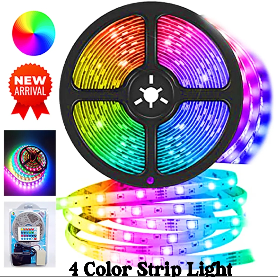 Picture of 12V LED Light Strip 2835 RGB Set Colorful Color Changing 60 Lights 5 Meters 12V1A Adapter Light Strip Picture of 12V LED Light Strip 2835 RGB Set Colorful Color Changing 60 Lights 5 Meters 12V1A Adapter Light Strip