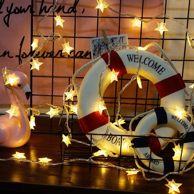 Picture of LED Star String Fairy Lights - Golden Picture of LED Star String Fairy Lights - Golden