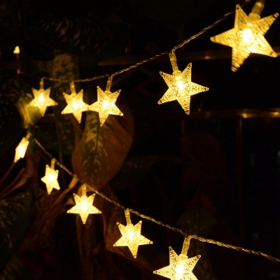 Picture of LED Star String Fairy Lights - Golden Picture of LED Star String Fairy Lights - Golden