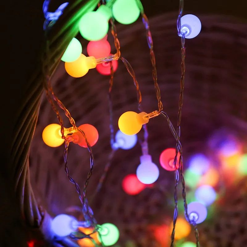Picture of LED Ball Shaped String Fairy Lights Multicolor - Room De Picture of LED Ball Shaped String Fairy Lights Multicolor - Room De