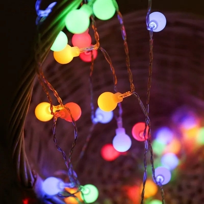 Picture of LED Ball Shaped String Fairy Lights Multicolor - Room De Picture of LED Ball Shaped String Fairy Lights Multicolor - Room De