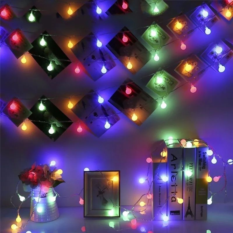 Picture of LED Ball Shaped String Fairy Lights Multicolor - Room De Picture of LED Ball Shaped String Fairy Lights Multicolor - Room De