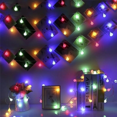Picture of LED Ball Shaped String Fairy Lights Multicolor - Room De Picture of LED Ball Shaped String Fairy Lights Multicolor - Room De