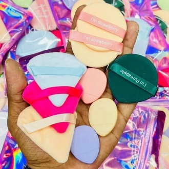 Picture of Kiss Lovely soft 9 Piece Makeup Puff Set 3 Shape Soft Cushion Puff Picture of Kiss Lovely soft 9 Piece Makeup Puff Set 3 Shape Soft Cushion Puff