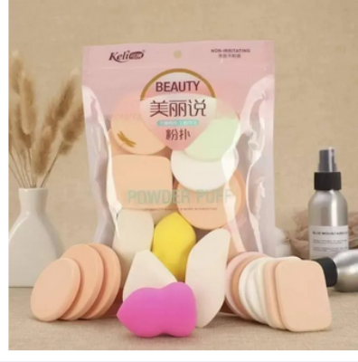 Picture of Keli Set of Powder Puff 13 Pcs For Mackup Picture of Keli Set of Powder Puff 13 Pcs For Mackup