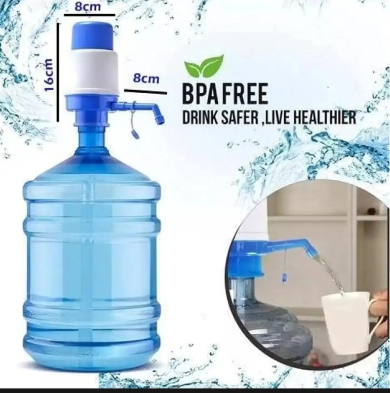 Picture of Hand press manual water pump dispenser - Manual Water Pump For Bottle - Easily Dispense Water From Bottles With This Manual Water Pump Dispenser - Providing Convenience For Your Home Or Office Picture of Hand press manual water pump dispenser - Manual Water Pump For Bottle - Easily Dispense Water From Bottles With This Manual Water Pump Dispenser - Providing Convenience For Your Home Or Office