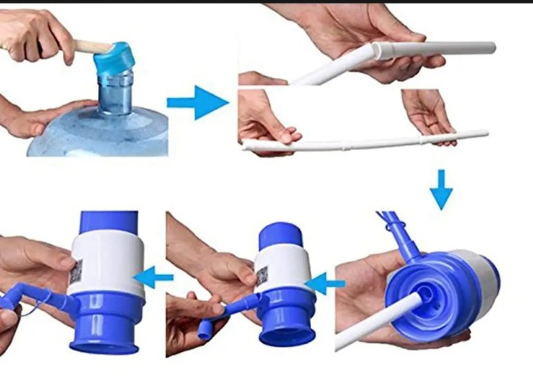 Picture of Hand press manual water pump dispenser - Manual Water Pump For Bottle - Easily Dispense Water From Bottles With This Manual Water Pump Dispenser - Providing Convenience For Your Home Or Office Picture of Hand press manual water pump dispenser - Manual Water Pump For Bottle - Easily Dispense Water From Bottles With This Manual Water Pump Dispenser - Providing Convenience For Your Home Or Office