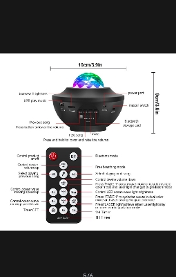 Picture of Galaxy projector led night light Picture of Galaxy projector led night light