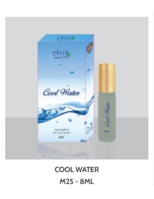 Picture of Cool Water By Alif Attar Long Lasting Roll On Non Alcoholic Perfume (১০০% হালাল) - 8ml Picture of Cool Water By Alif Attar Long Lasting Roll On Non Alcoholic Perfume (১০০% হালাল) - 8ml