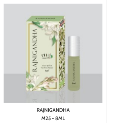 Picture of RAJNIGANDHA By Alif Attar Long Lasting Roll On Non Alcoholic Perfume (১০০% হালাল) - 8ml Picture of RAJNIGANDHA By Alif Attar Long Lasting Roll On Non Alcoholic Perfume (১০০% হালাল) - 8ml