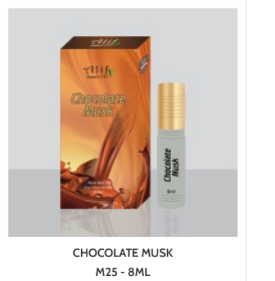 Picture of CHOCOLATE MUSK By Alif Attar Long Lasting Roll On Non Alcoholic Perfume (১০০% হালাল) - 8ml Picture of CHOCOLATE MUSK By Alif Attar Long Lasting Roll On Non Alcoholic Perfume (১০০% হালাল) - 8ml