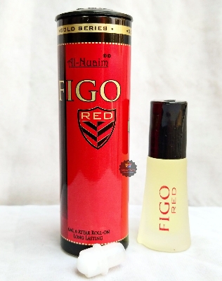 Picture of Al Nuaim Figo Red Roll On Attar Non Alcoholic Long Lasting Perfume - 6ml
