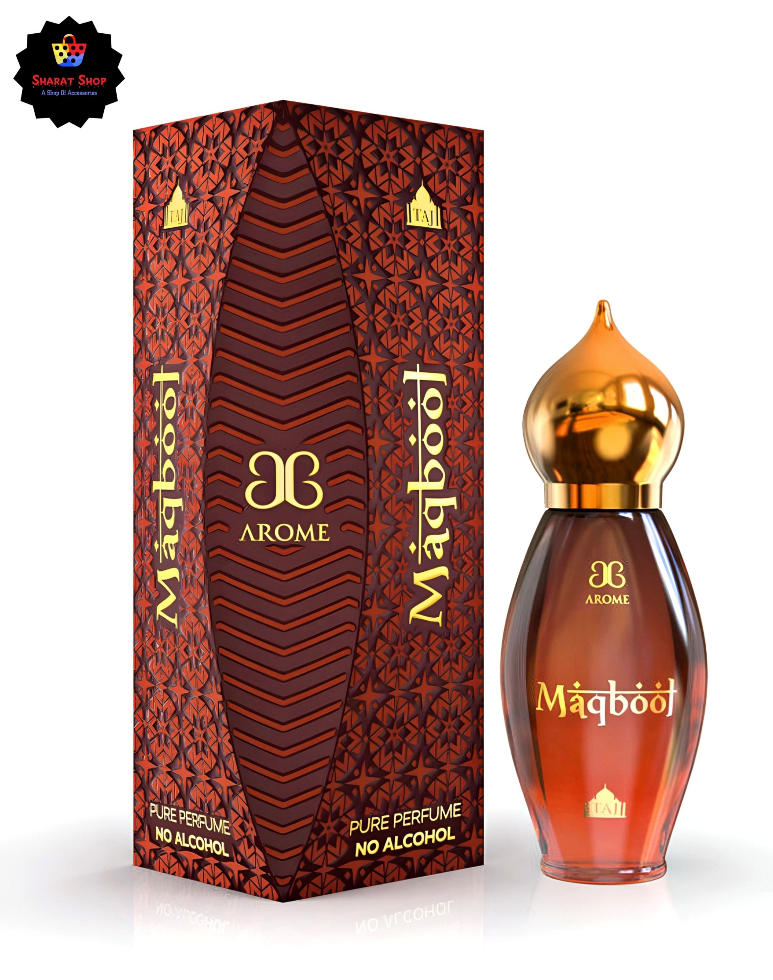 Picture of Arochem Maqbool Attar Taj Series Ator Luxurious Royal Perfume Oil - 9ML (Made In India) Picture of Arochem Maqbool Attar Taj Series Ator Luxurious Royal Perfume Oil - 9ML (Made In India)