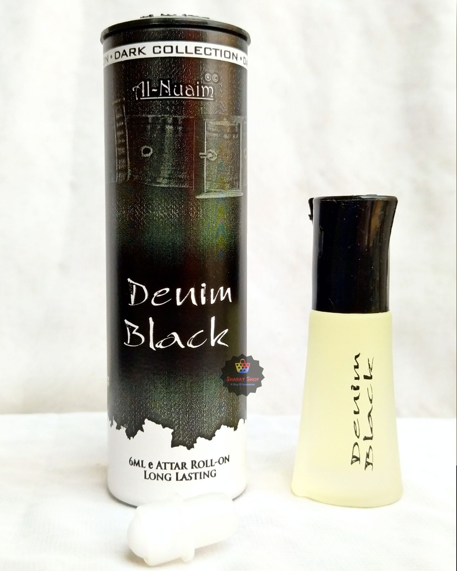 Picture of Al Nuaim Denim Black Roll On Attar Non Alcoholic Long Lasting Perfume - 6ml Picture of Al Nuaim Denim Black Roll On Attar Non Alcoholic Long Lasting Perfume - 6ml