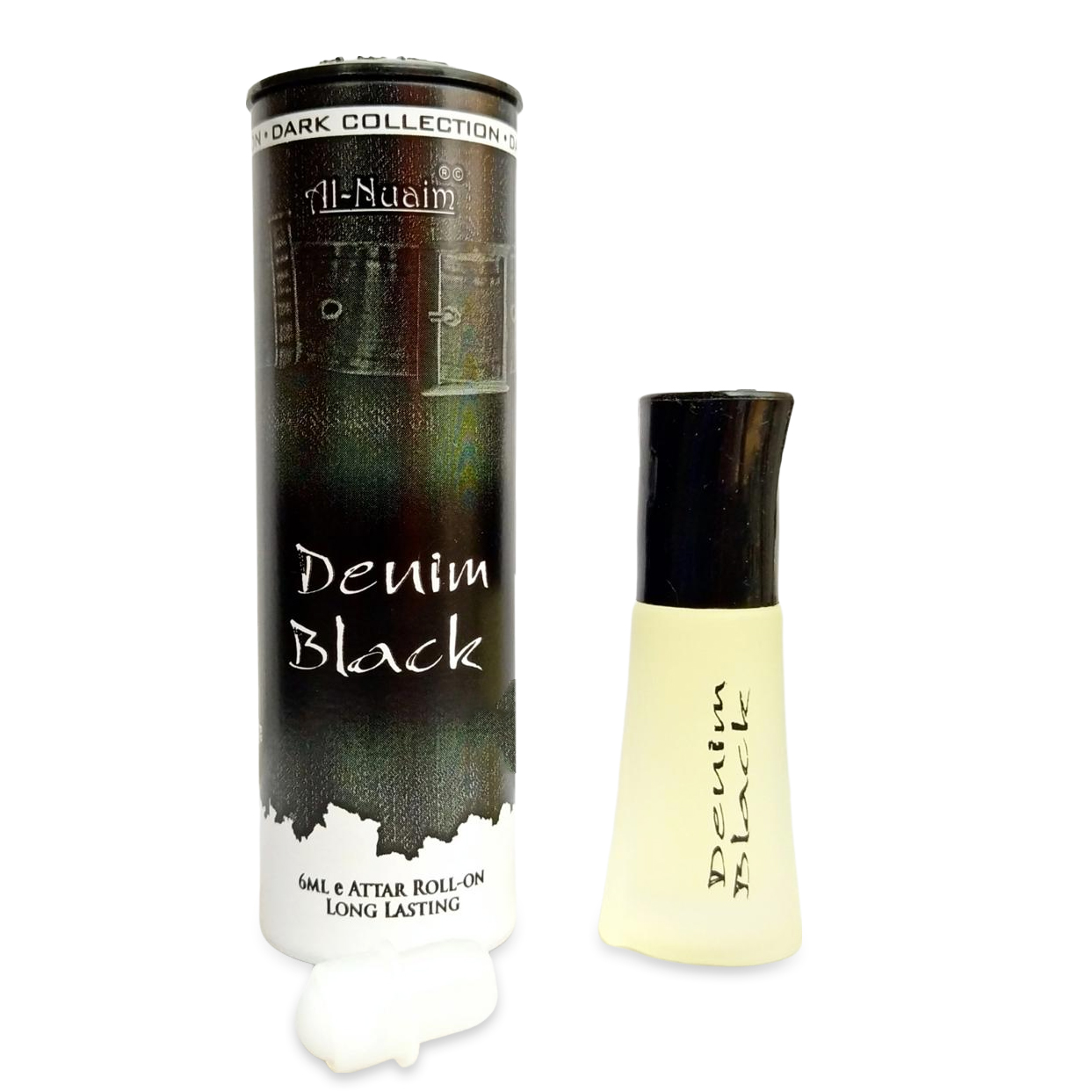 Picture of Al Nuaim Denim Black Roll On Attar Non Alcoholic Long Lasting Perfume - 6ml Picture of Al Nuaim Denim Black Roll On Attar Non Alcoholic Long Lasting Perfume - 6ml